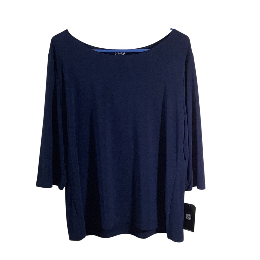 Clara Sunwoo Navy Blue Women's Top